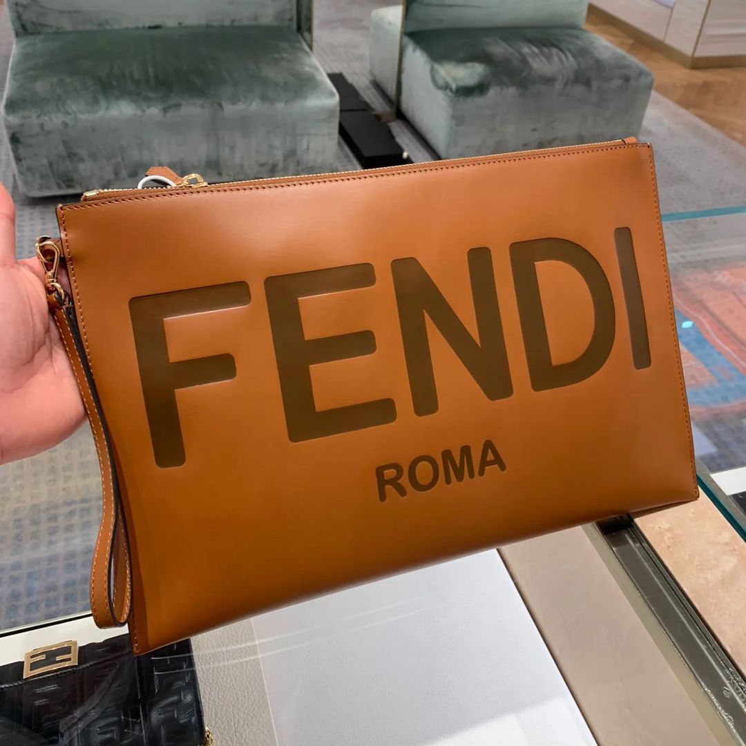 Fendi Roma Flat Pouch