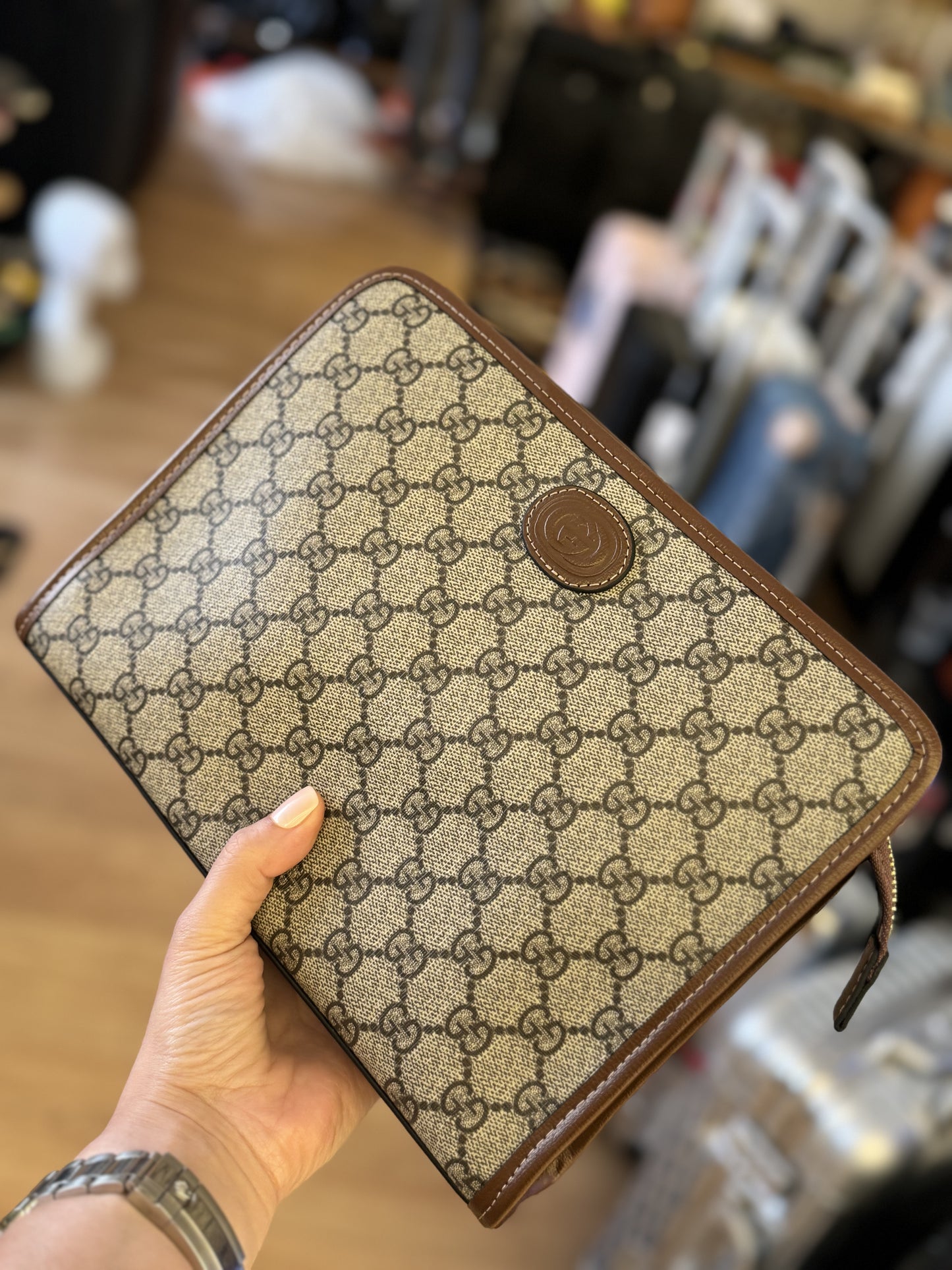 GUCCI BICOLOR GG POUCH