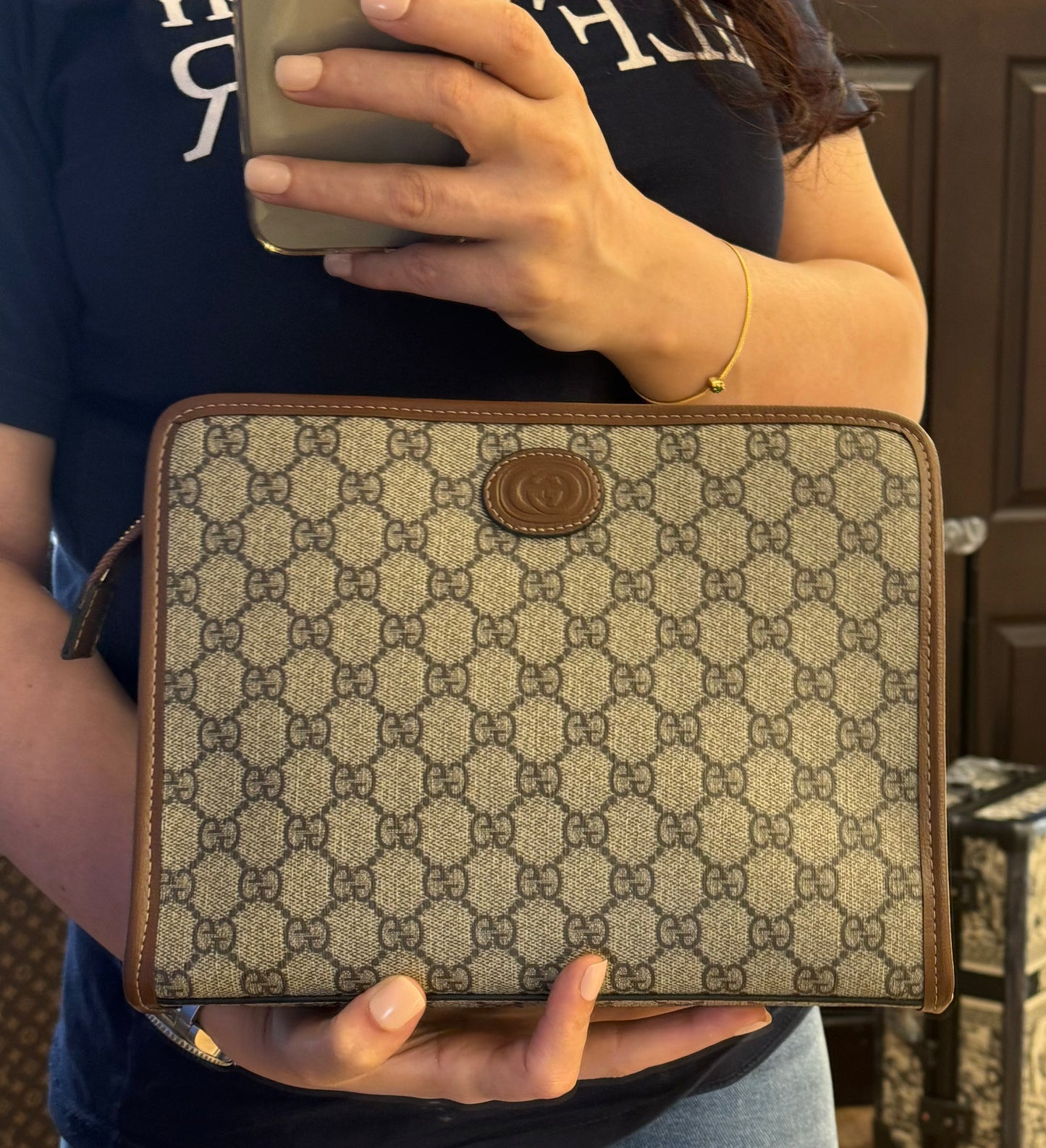 GUCCI BICOLOR GG POUCH