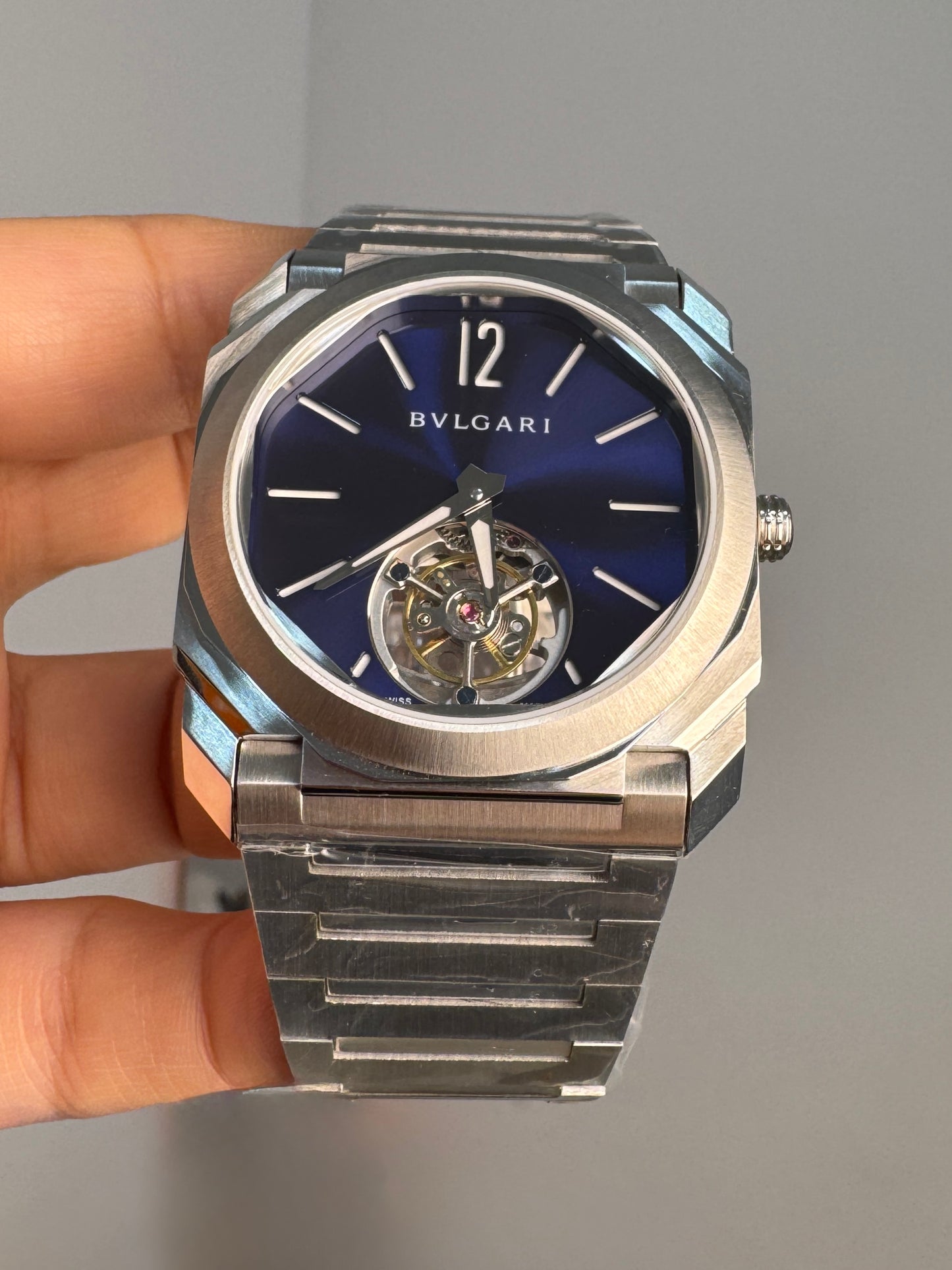 Bulgari Octo Finissimo Tourbillon Blue Marble Dial