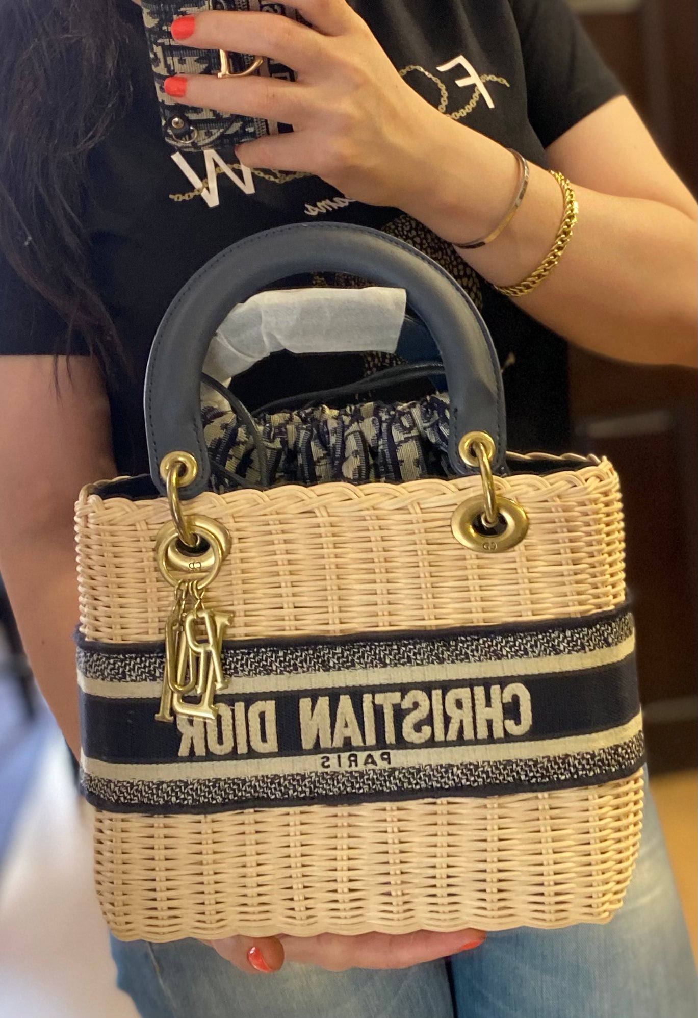 Lady Dior Wicker Bag