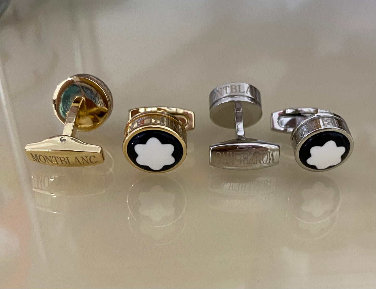 Montblanc cufflinks Snow Cap