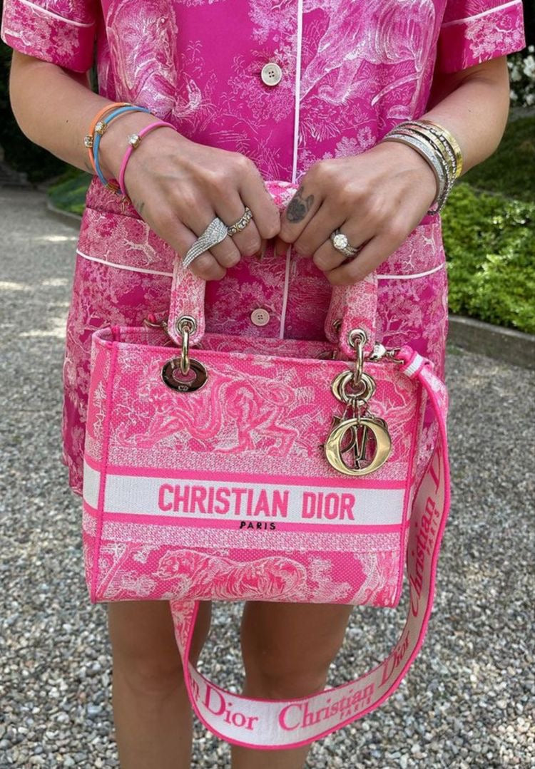 Lady Dior toile de jouy bag