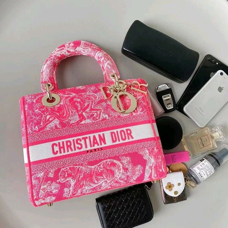 Lady Dior toile de jouy bag