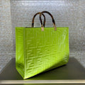 Sunshine Medium Embossed Leather Shopper Tote Bag