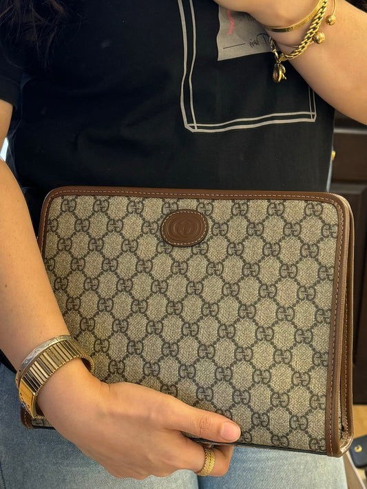 GUCCI BICOLOR GG POUCH