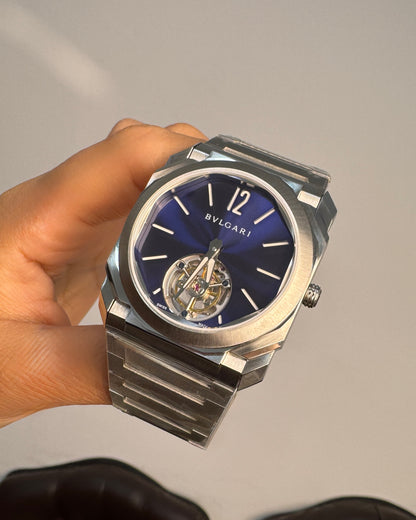 Bulgari Octo Finissimo Tourbillon Blue Marble Dial