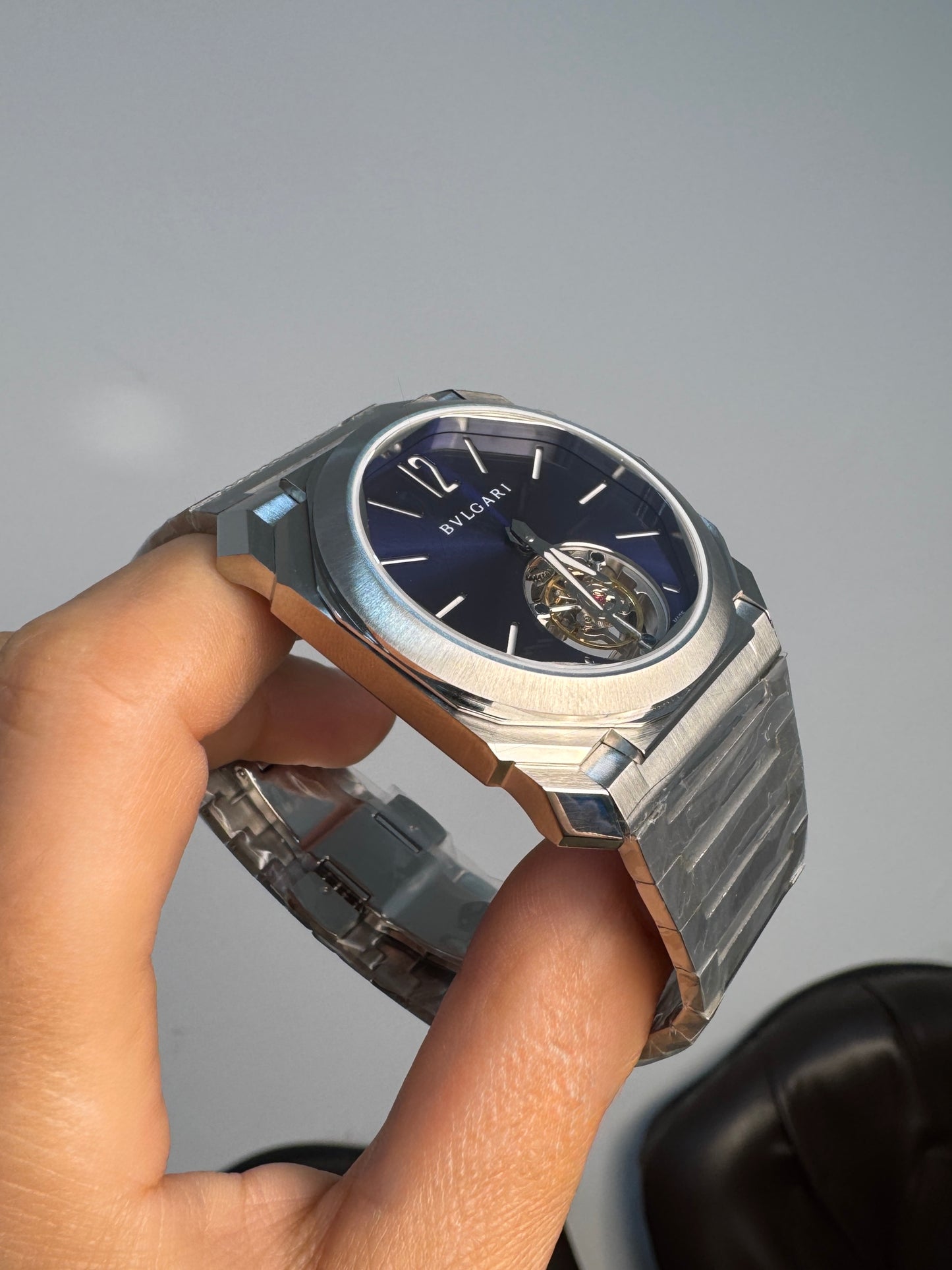 Bulgari Octo Finissimo Tourbillon Blue Marble Dial