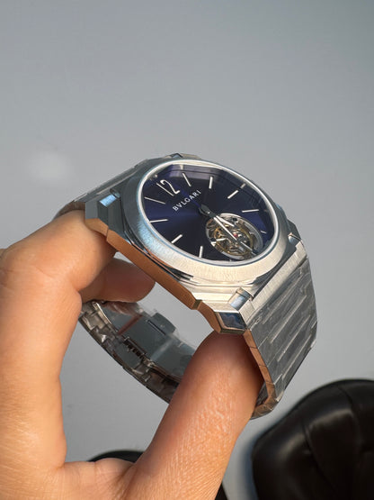 Bulgari Octo Finissimo Tourbillon Blue Marble Dial