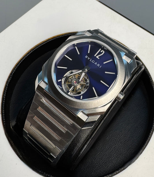 Bulgari Octo Finissimo Tourbillon Blue Marble Dial