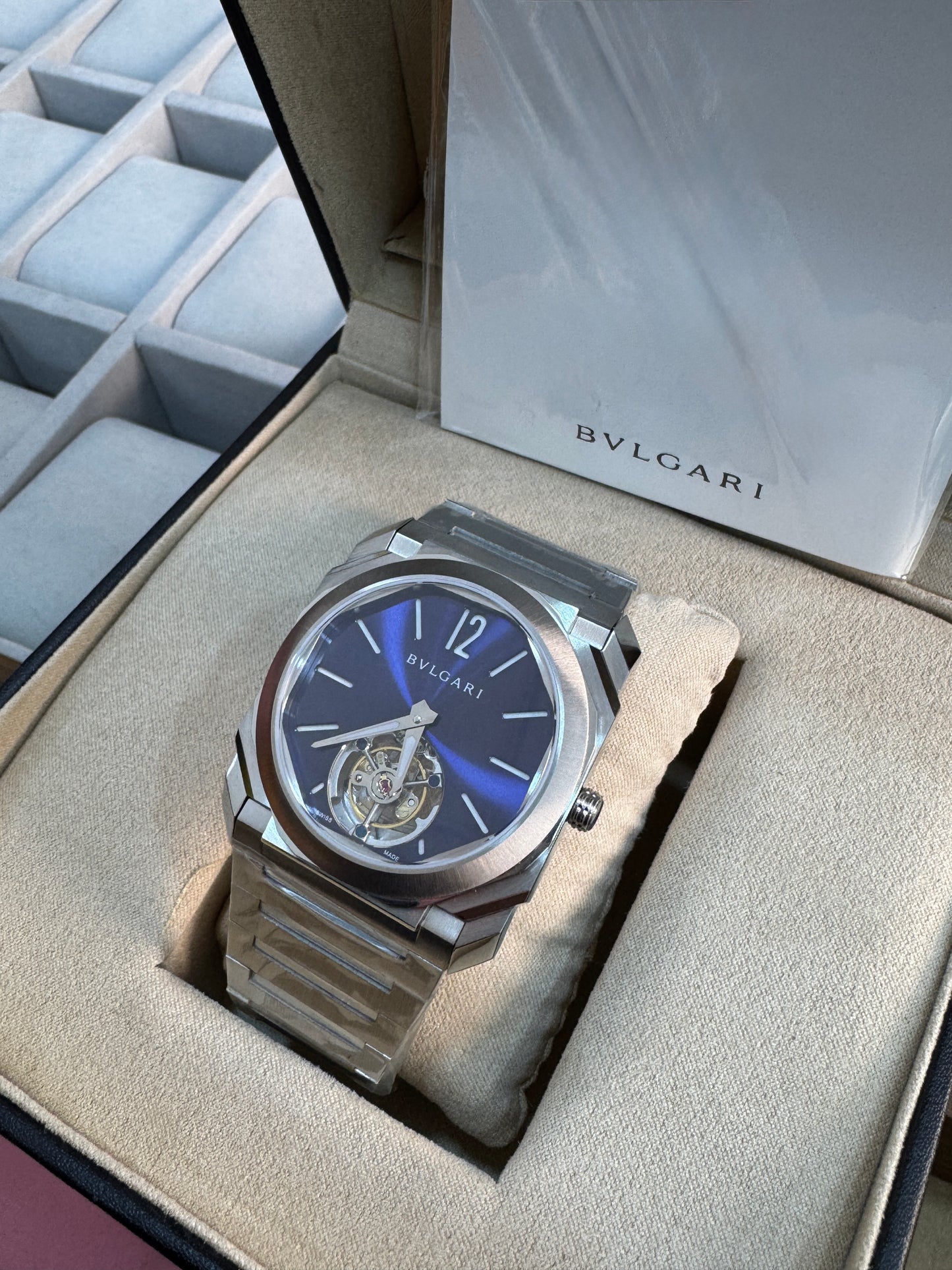 Bulgari Octo Finissimo Tourbillon Blue Marble Dial