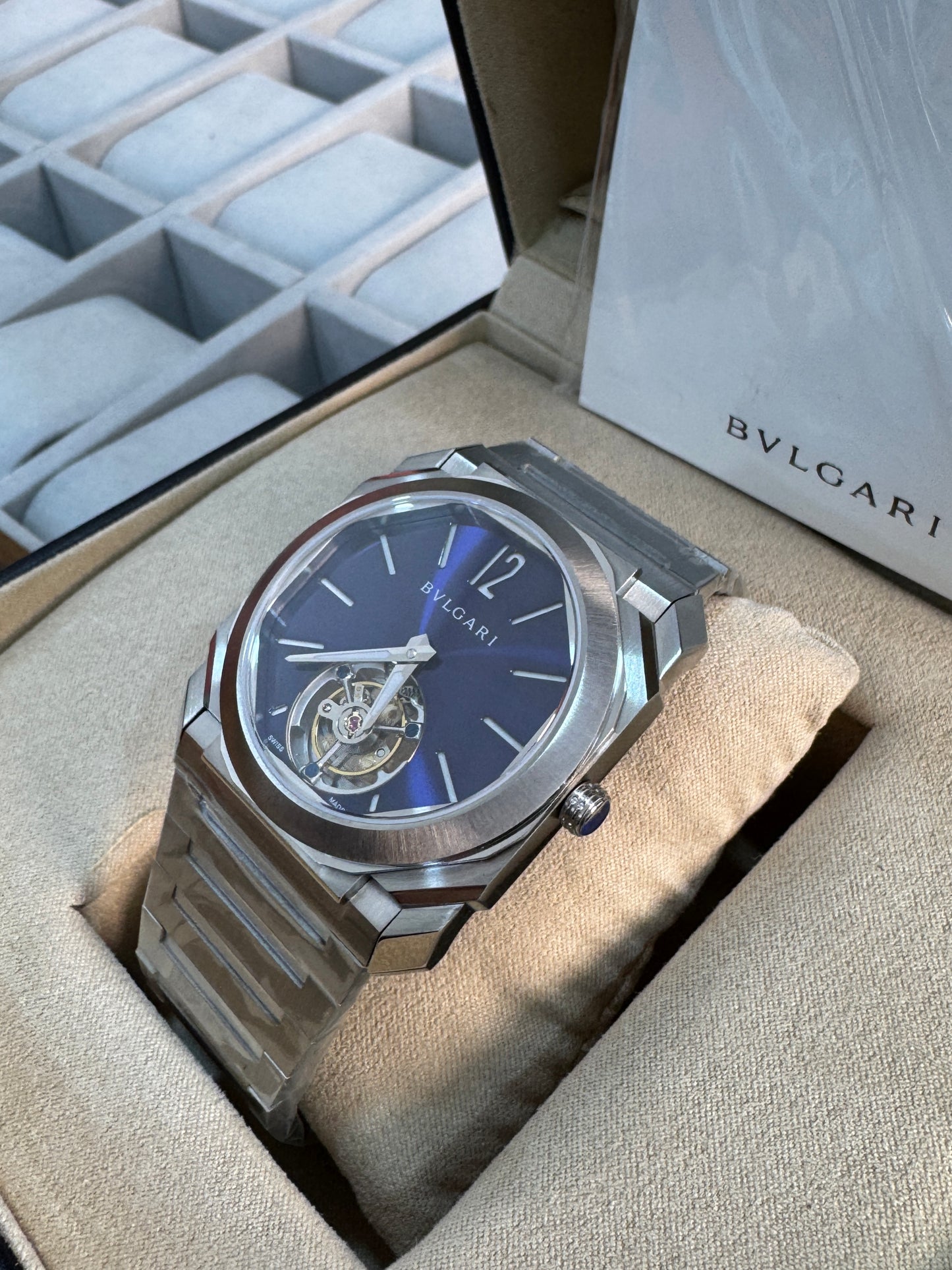 Bulgari Octo Finissimo Tourbillon Blue Marble Dial