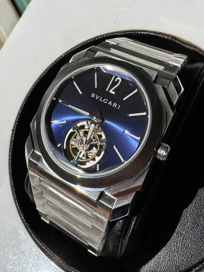 Bulgari Octo Finissimo Tourbillon Blue Marble Dial