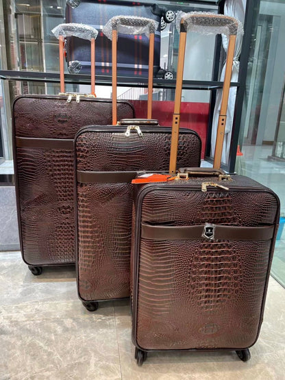 Contact leather Luggage 3 piece