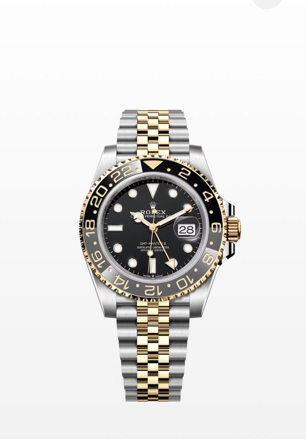 Rolex GMT Master || Oyster, 40 mm, Oystersteel and yellow gold 126713GRNR