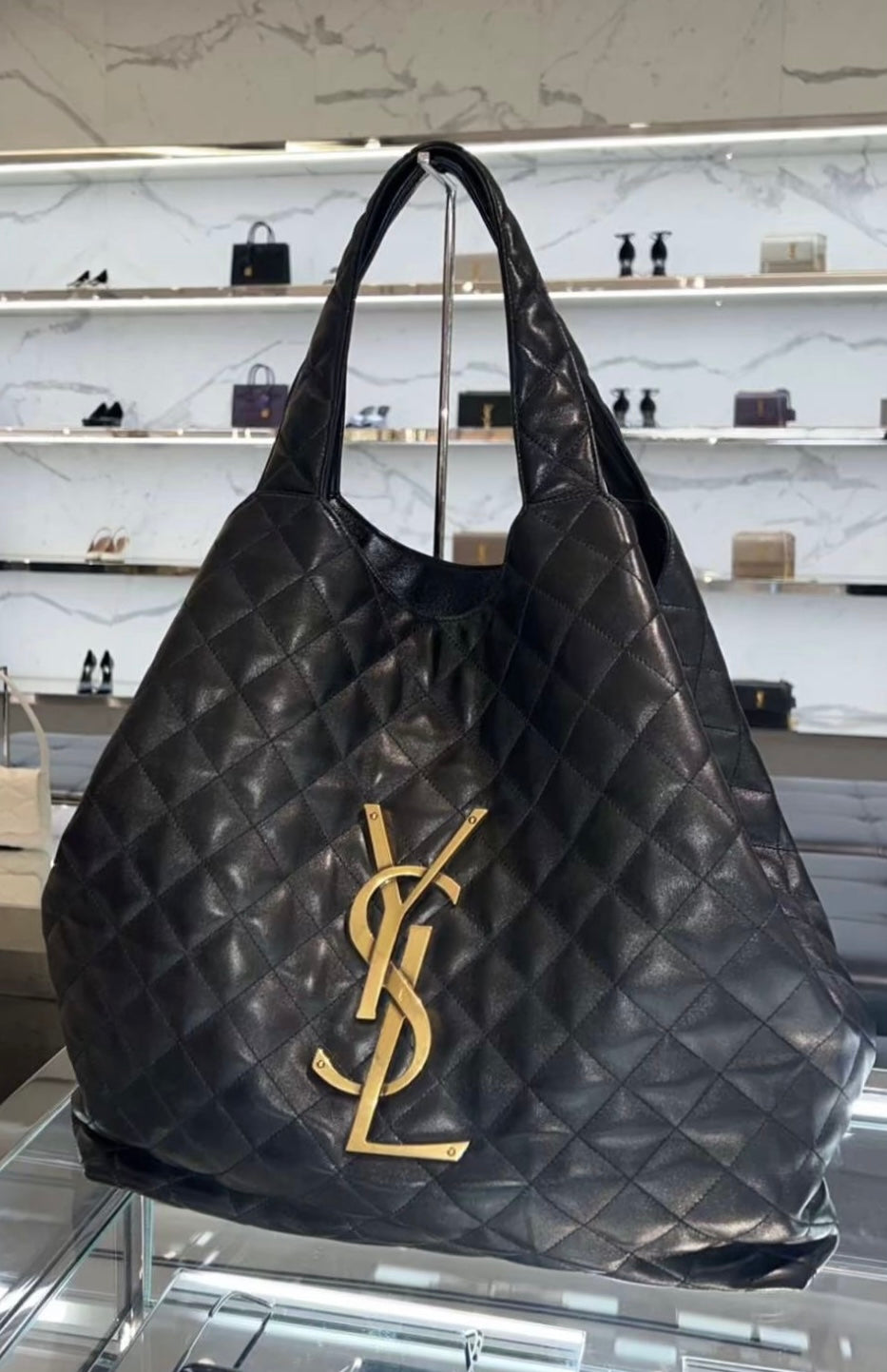 YSL Quilted Hobo Bag