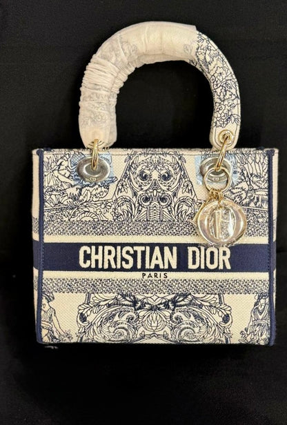 Lady Dior toile de jouy bag