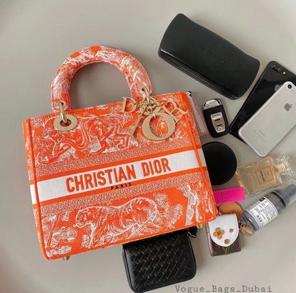 Lady Dior toile de jouy bag